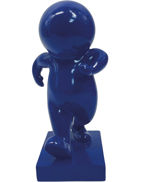 Statuette déco bleue en polyrésine 20 cm Amigo Walking