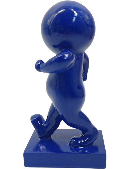 Statuette déco bleue en polyrésine 20 cm Amigo Walking