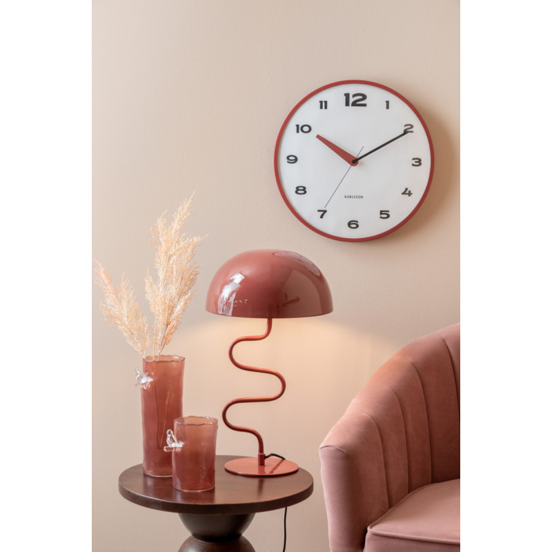 Petit vase oiseau en verre ocre rouge...