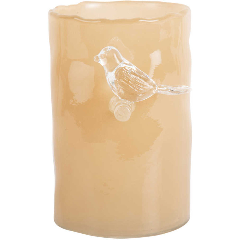 Petit vase oiseau jaune en verre Bird...