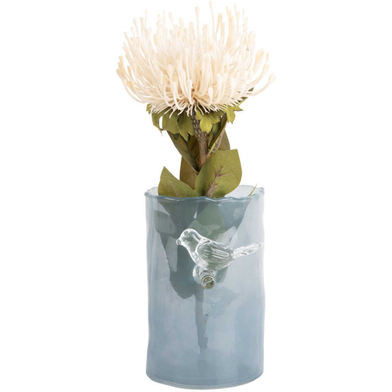 Petit vase oiseau bleu en verre Bird...