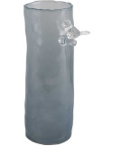 Vase oiseau sur branche bleu brumeux 27 cm Bird On Branch