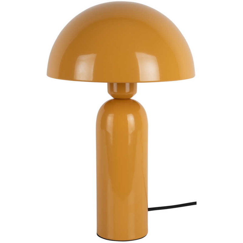 Lampe champignon jaune ocre métal 35...
