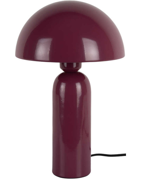 Lampe champignon violet prune métal 35 cm Atrayente