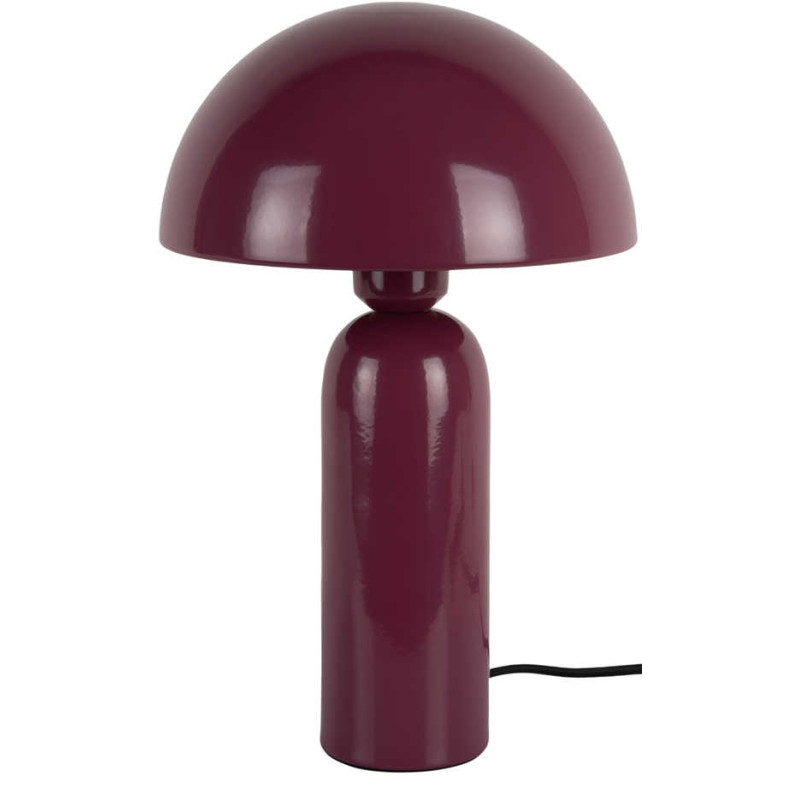 Lampe champignon violet prune métal...