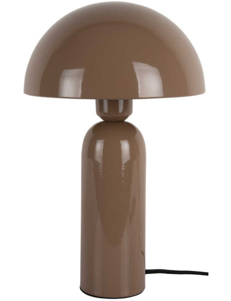 Lampe champignon marron moka métal 35 cm Atrayente