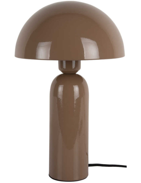 Lampe champignon marron moka métal 35 cm Atrayente