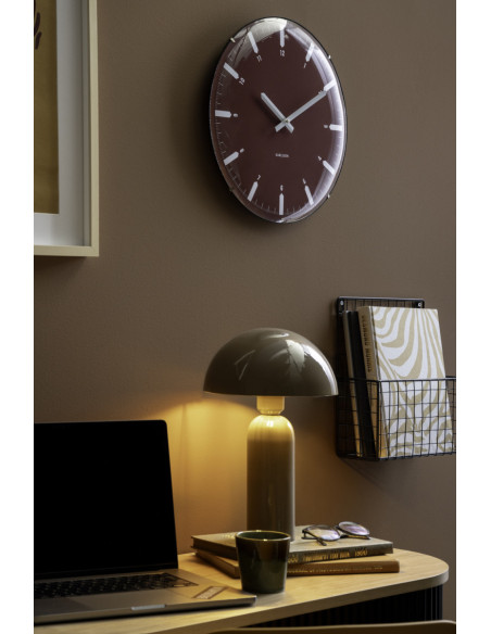 Lampe champignon marron moka métal 35 cm Atrayente