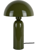 Lampe champignon vert olive métal 35 cm Atrayente