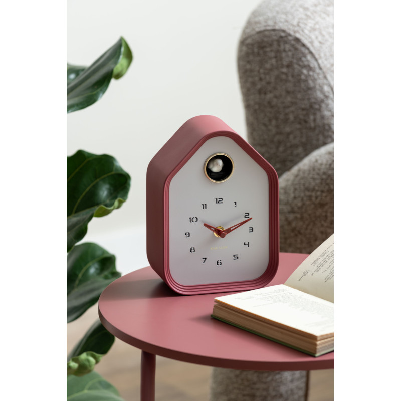 Horloge coucou moderne rouge bordeaux...
