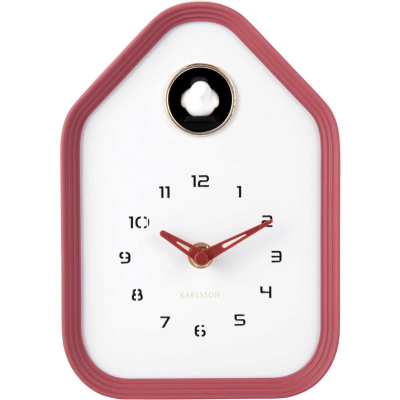 Horloge coucou moderne rouge bordeaux...