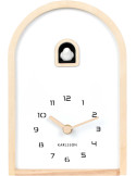 Horloge coucou moderne bois clair 16,8x6,4x24,8 cm Curva Cuckoo