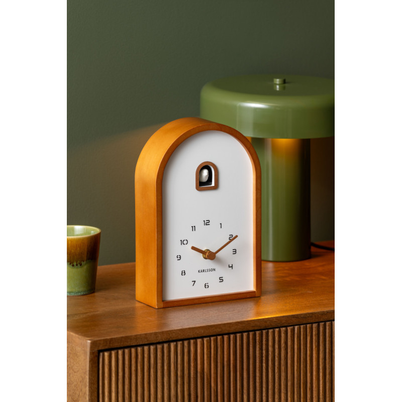 Horloge coucou moderne bois brun...