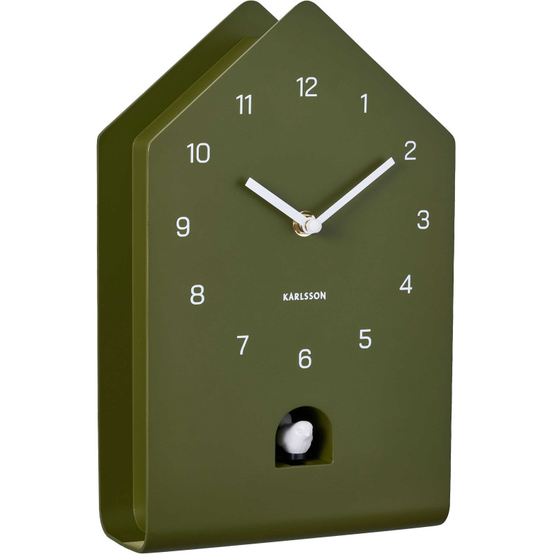 Horloge coucou murale verte...