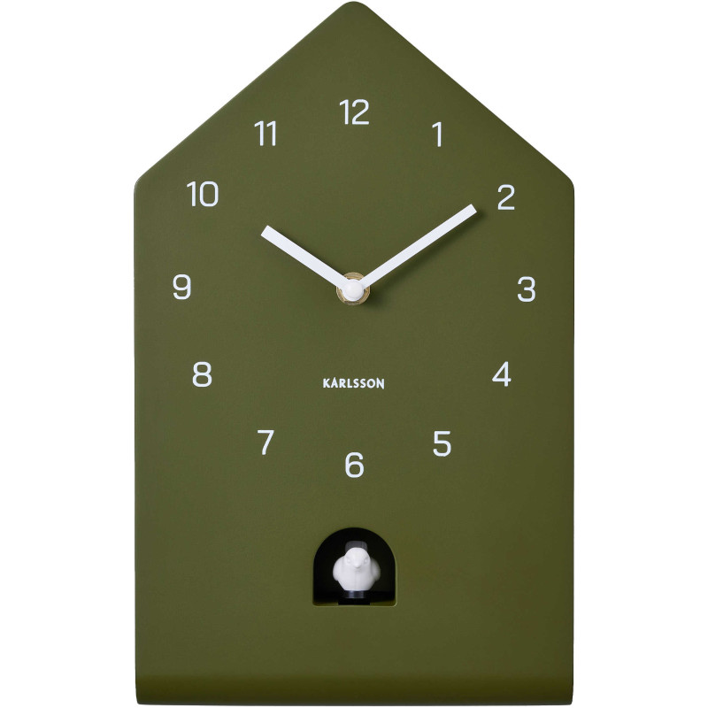 Horloge coucou murale verte...