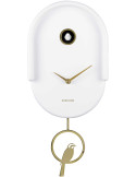 Horloge murale à balancier blanche 42 cm Tweet
