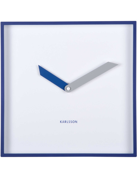 Horloge murale carrée bleu cobalt silencieuse 28 cm Cool...