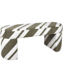 Banc bout de lit en polyester vert écru 101 cm Agraciado