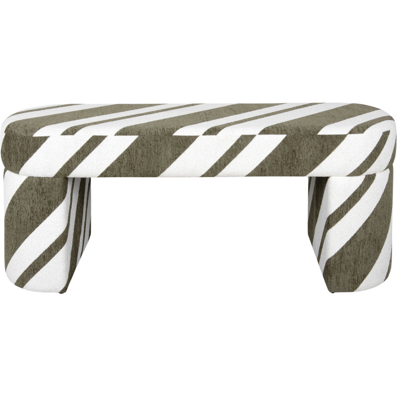 Banc bout de lit en polyester vert...