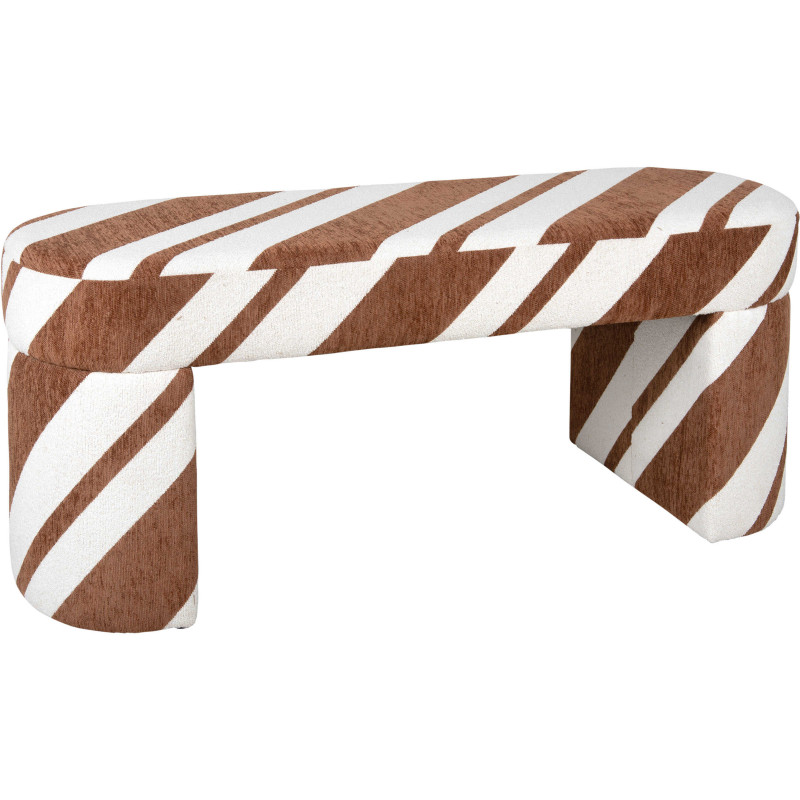 Banc bout de lit marron écru 101 cm...