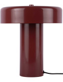 Lampe à poser champignon bordeaux Riqueza Palo
