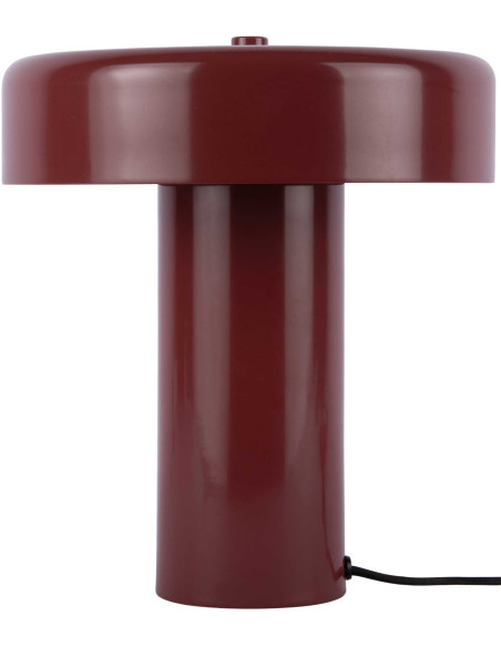 Lampe à poser champignon bordeaux Riqueza Palo