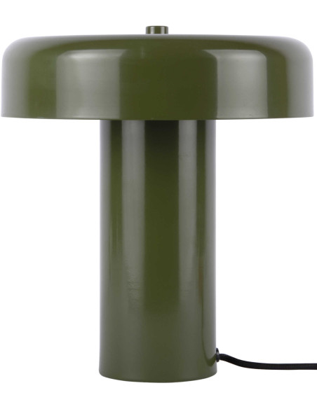 Lampe à poser champignon métal vert olive Riqueza Palo