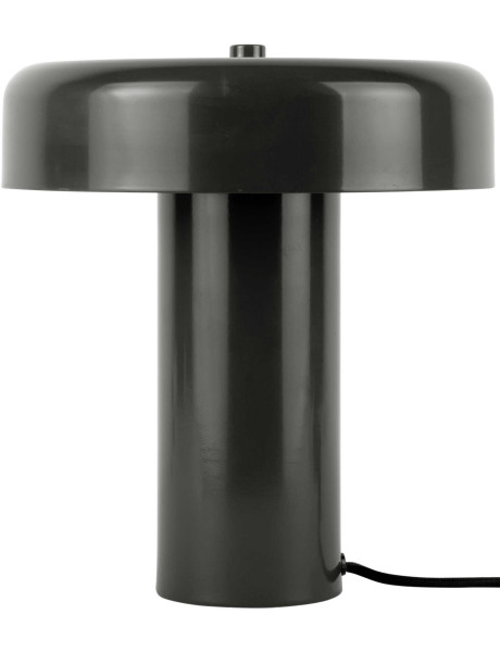 Lampe à poser champignon métal noir Riqueza Palo