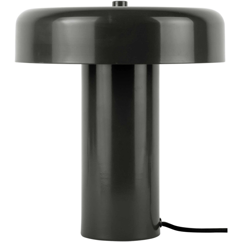Lampe à poser champignon métal noir...