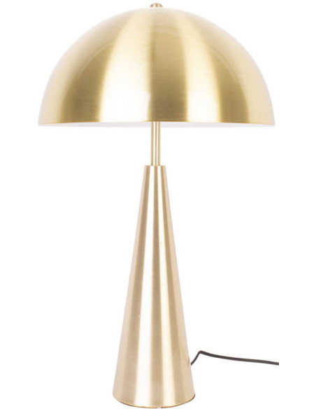 Lampe à poser champignon dorée métal 51 cm Sublime