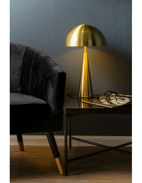 Lampe à poser champignon dorée métal 51 cm Sublime