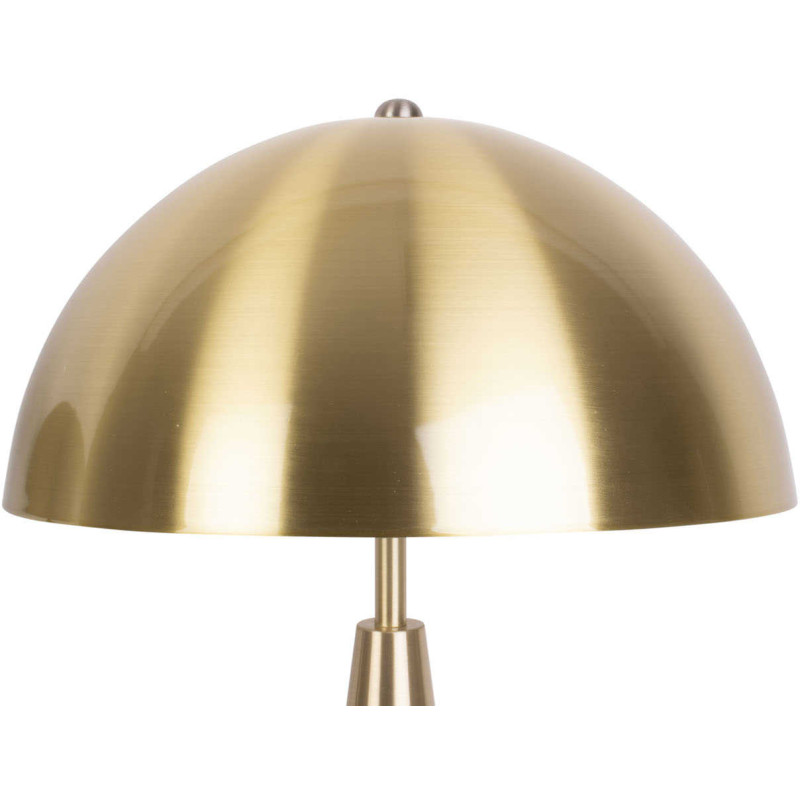 Lampe à poser champignon dorée métal...