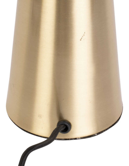 Lampe à poser champignon dorée métal 51 cm Sublime