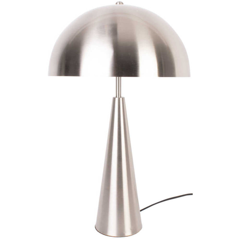 Lampe à poser champignon argentée...