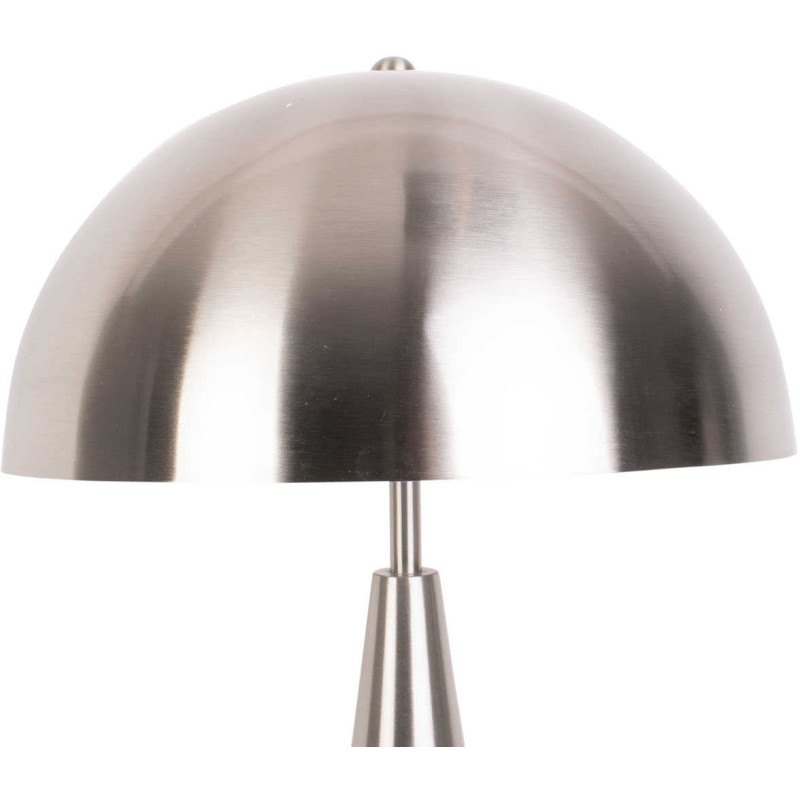 Lampe à poser champignon argentée...
