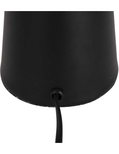 Lampe à poser champignon noire mat métal 51 cm Sublime