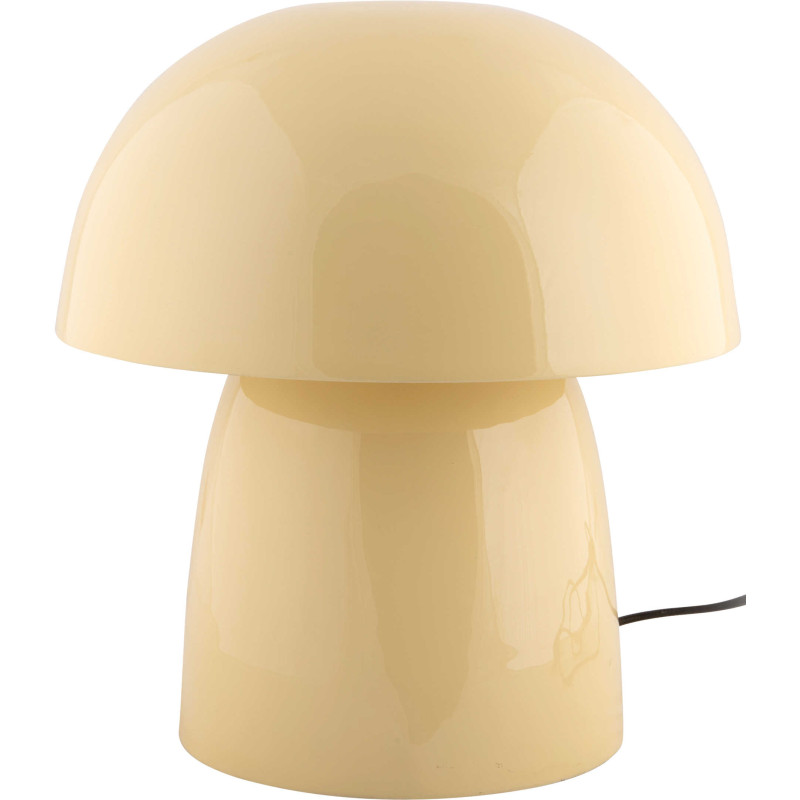 Lampe champignon jaune métal 30x34 cm...