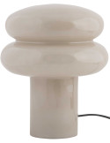 Lampe à poser en verre gris chaud 20x24 cm Incesante