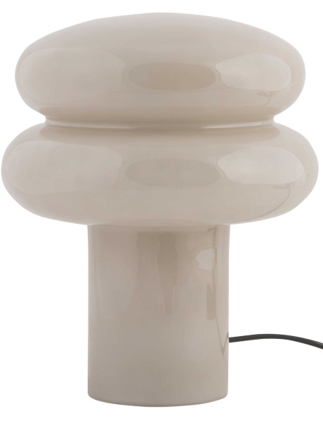 Lampe à poser en verre gris chaud 20x24 cm Incesante