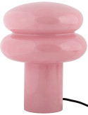 Lampe à poser en verre rose poudré 20x24 cm Incesante