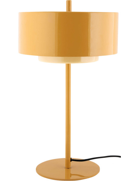 Lampe à poser jaune métal 29x50 cm Grato Anillo