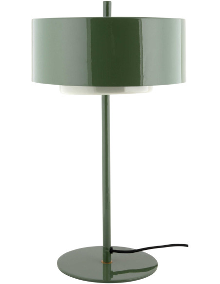 Lampe à poser verte métal 50 cm Grato Anillo