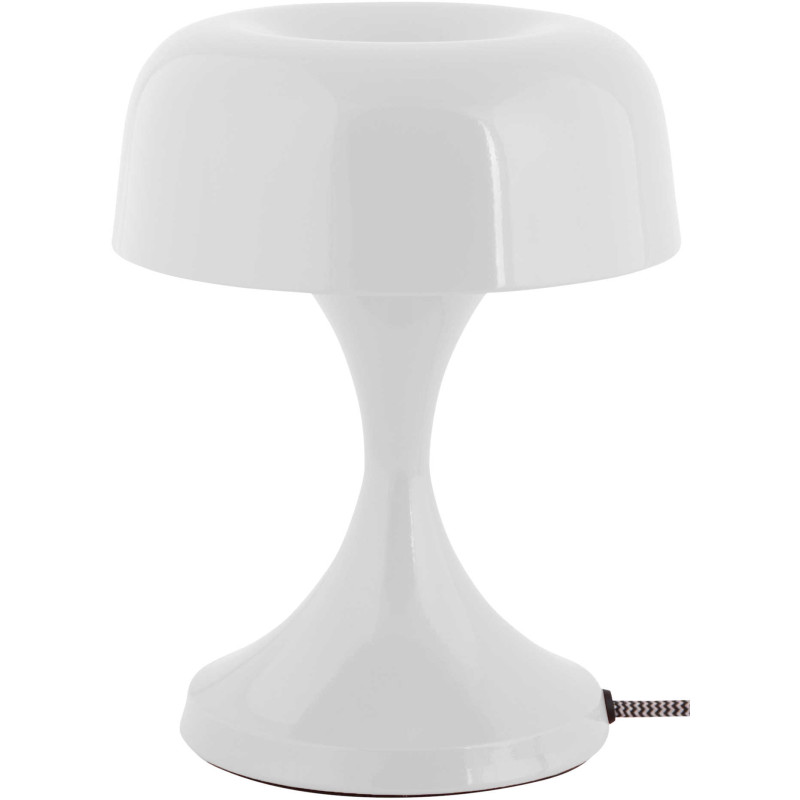 Lampe champignon blanche métal 20 cm...