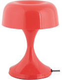 Lampe champignon rouge métal 20 cm Moda Retro