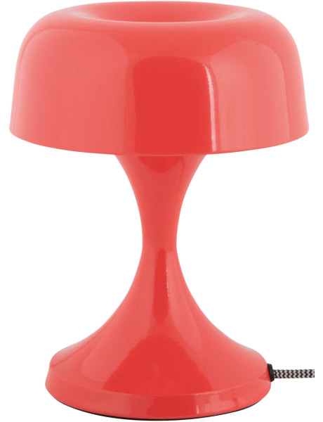 Lampe champignon rouge métal 20 cm Moda Retro