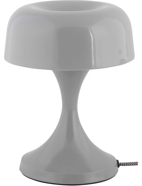 Lampe champignon gris souris métal 20 cm Moda Retro