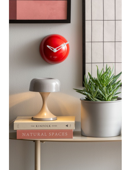 Lampe champignon gris souris métal 20 cm Moda Retro