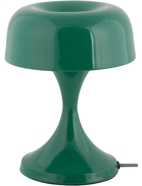 Lampe champignon verte métal 20 cm Moda Retro