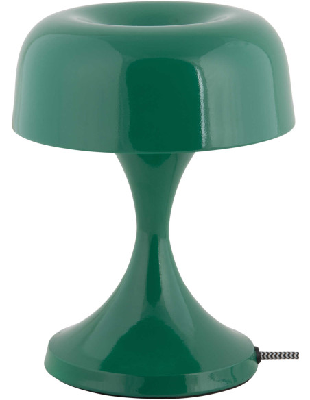 Lampe champignon verte métal 20 cm Moda Retro