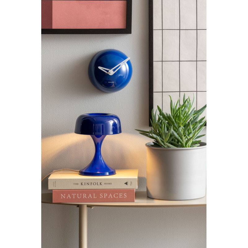 Lampe champignon bleue métal 20 cm...